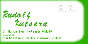 rudolf kutsera business card